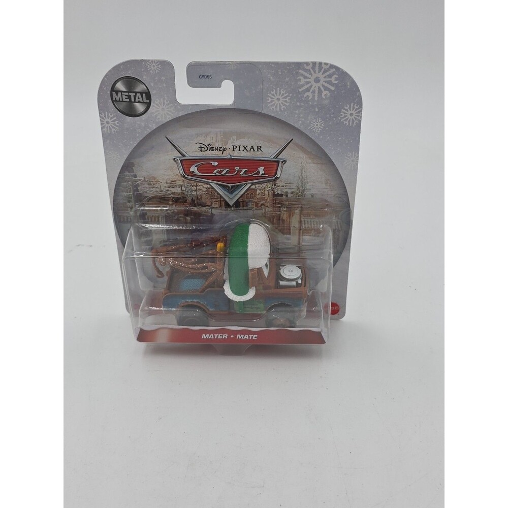 Disney Cars Holiday Metal Series Mater w/ Hat 1:55 Scale Mattel New